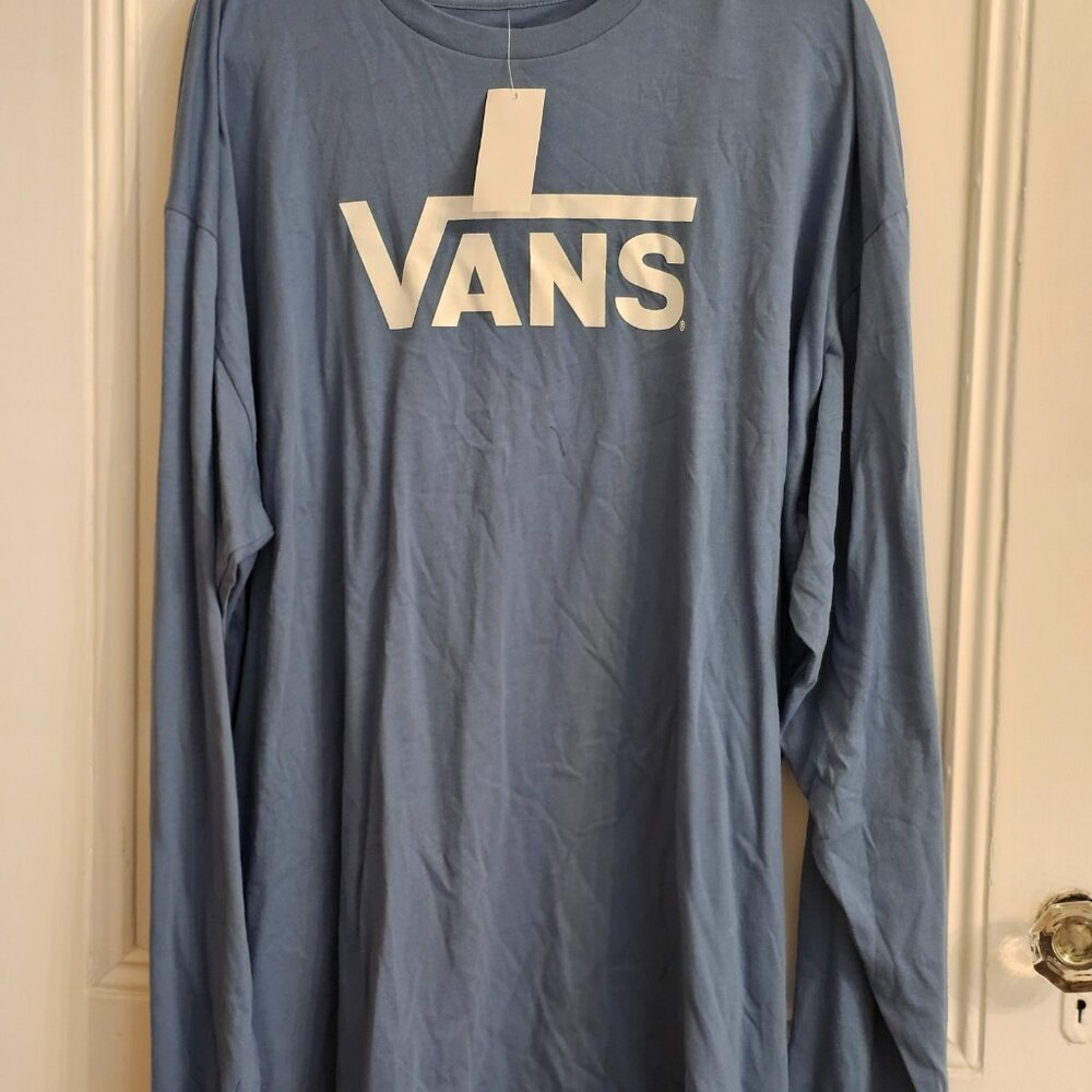 NWT Mens Vans Logo LS Tee - Sz XXL